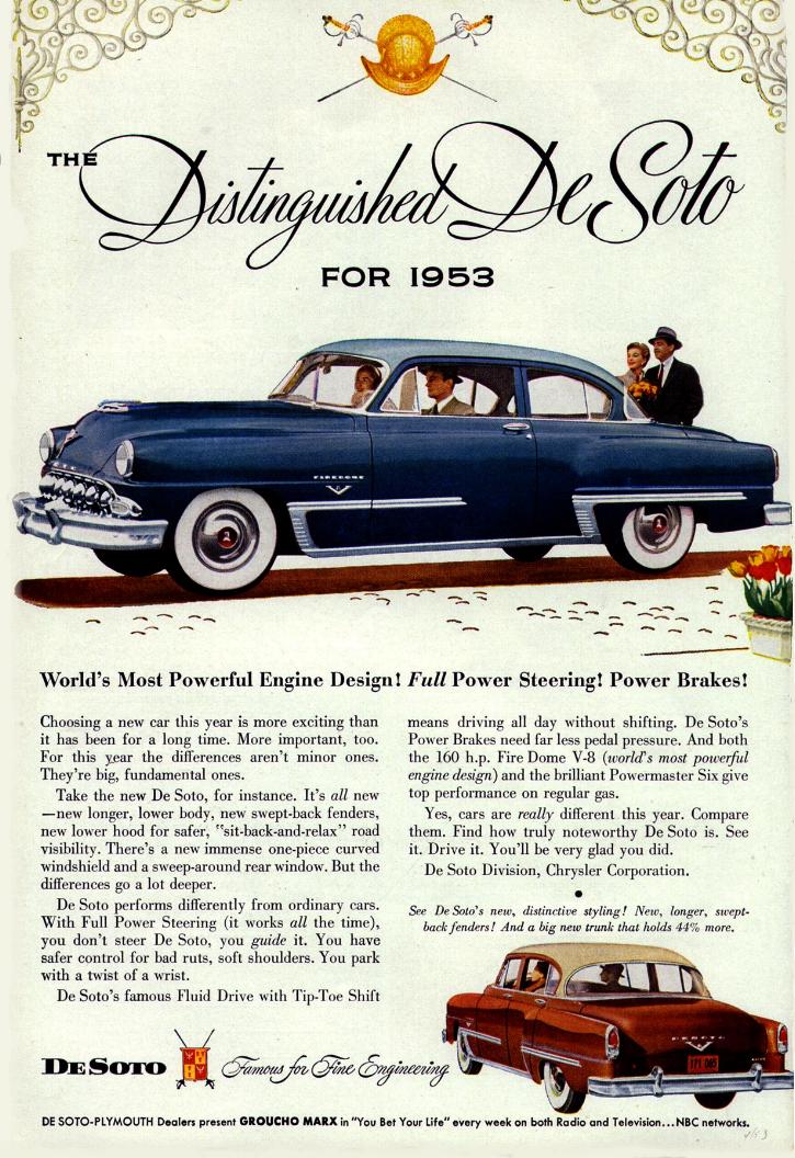 1953 DeSoto Auto Advertising